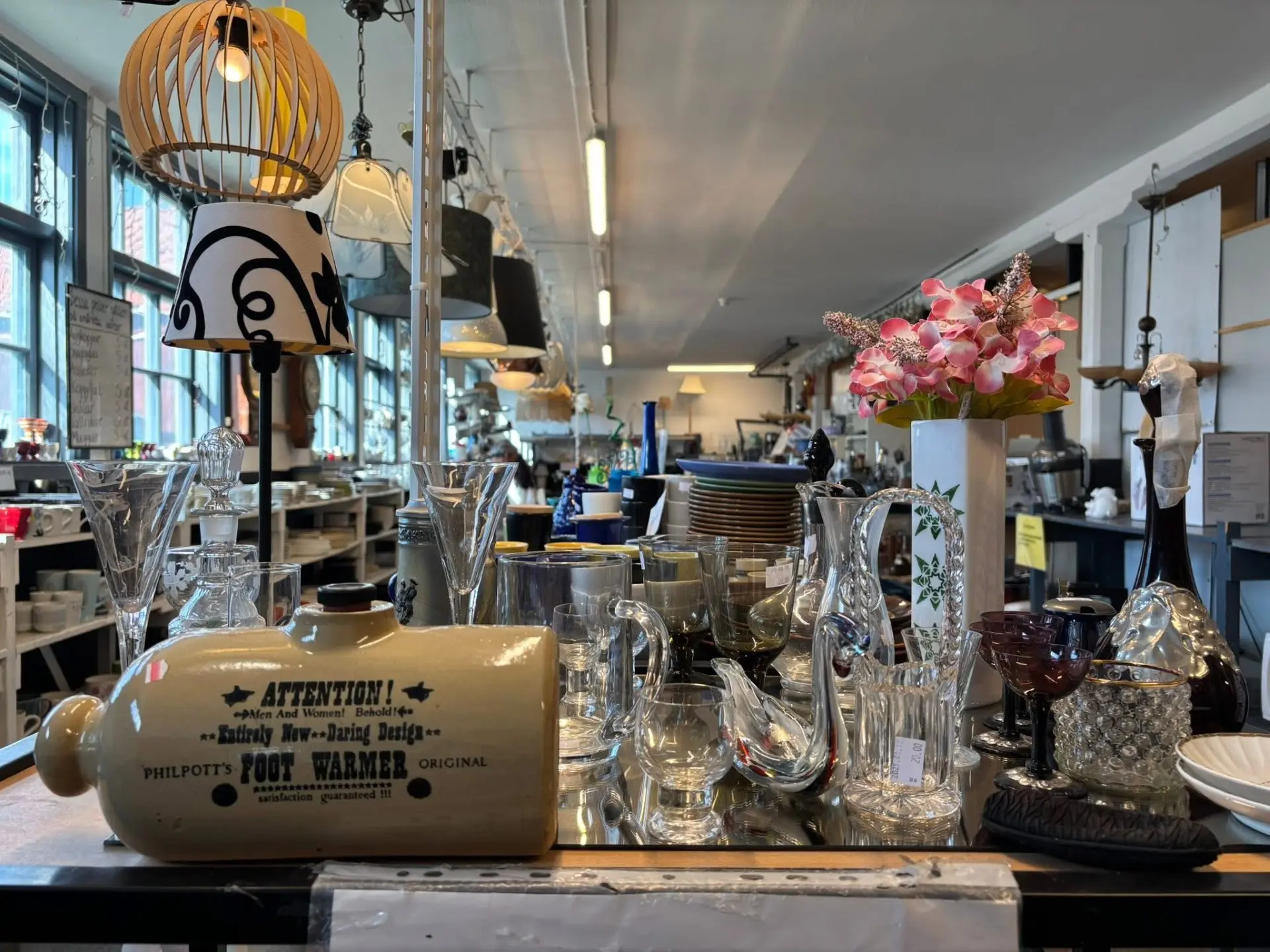Stor butiksmiljö i ladan